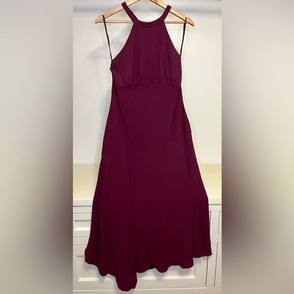 NWOT -Donna Morgan Crêpe Halter Dress size 6 - Picture 4 of 5